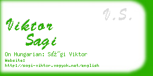 viktor sagi business card